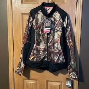 NWT!! Huntworth Women's Jacket Performance Active - Brown / Pink Camo (Large)